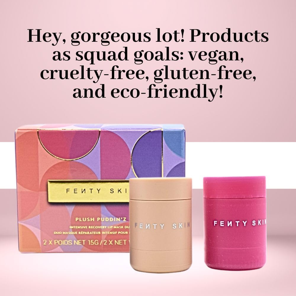 Fenty Skin Dupla máscara labial de recuperação intensiva Puddin'z